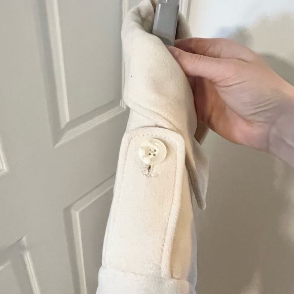 Cream Kenneth Cole Pea Coat - Picture 6 of 7